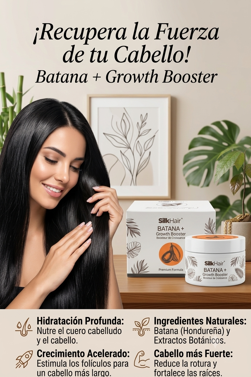 SilkHair Batana + Growth Booster: El Secreto Botánico para una Melena Abundante
